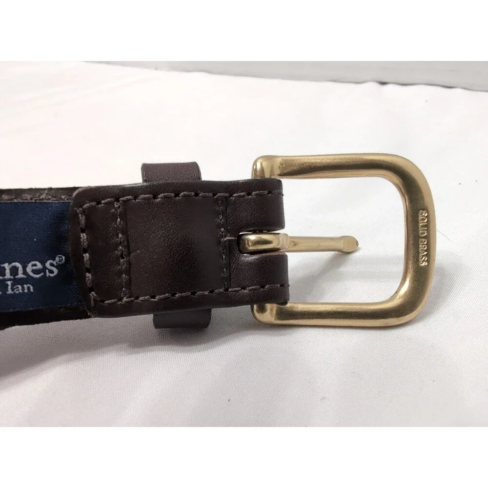 VINEYARD VINES size 30 belt Blackwatch Plaid Canvas Leather Golf NEW